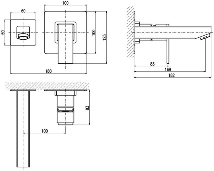 Смеситель для раковины Rav Slezak Loira LR534 Хром